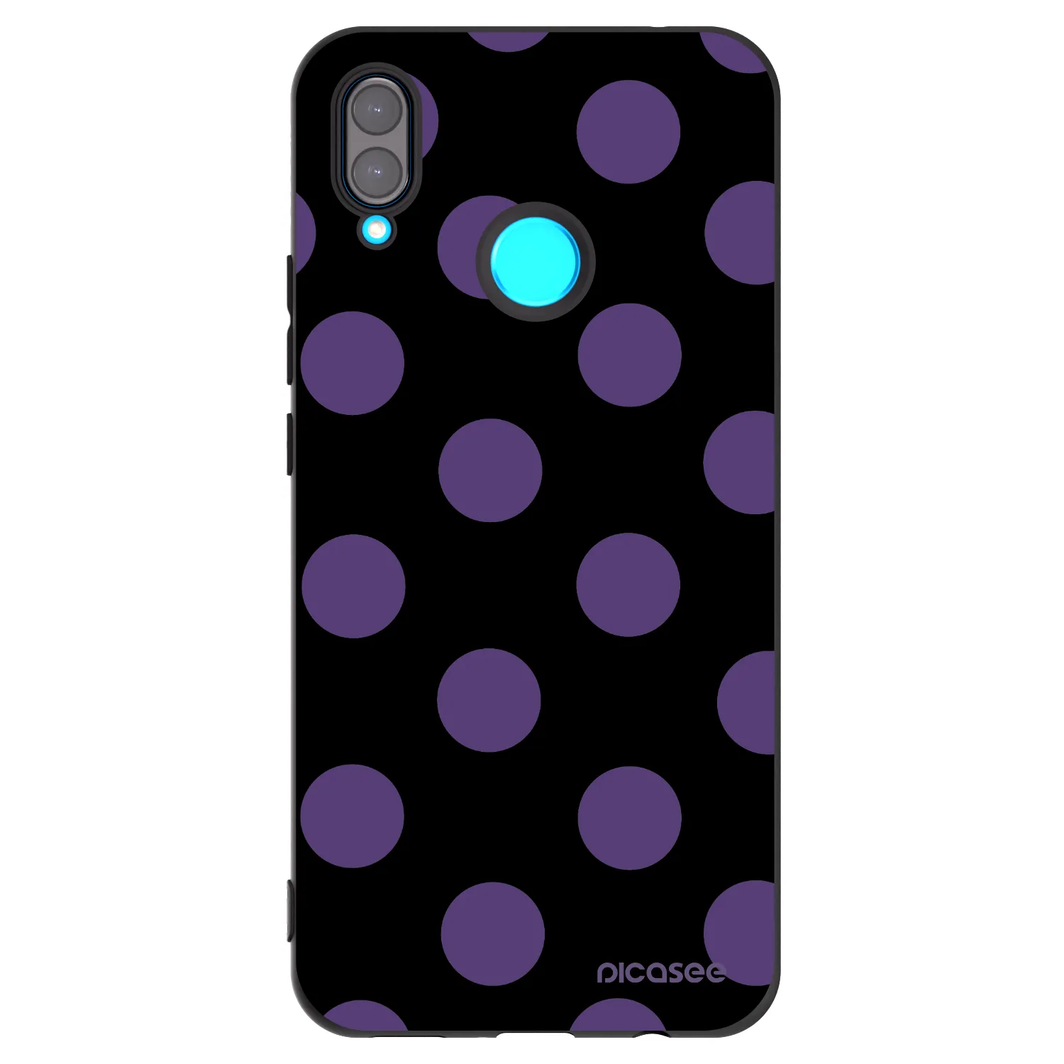 Picasee silikonový černý obal pro Huawei Nova 3i - Big flickers