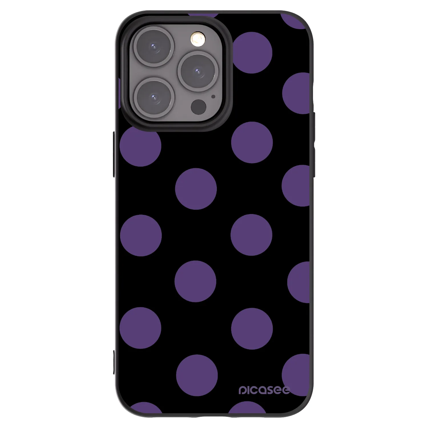 Picasee silikonový černý obal pro Apple iPhone 15 Pro Max - Big flickers