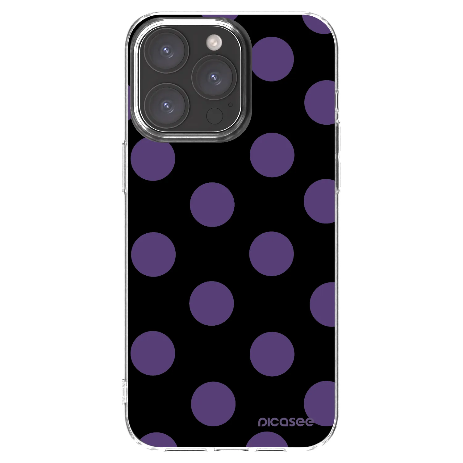 Picasee silikonový průhledný obal pro Apple iPhone 15 Pro Max - Big flickers
