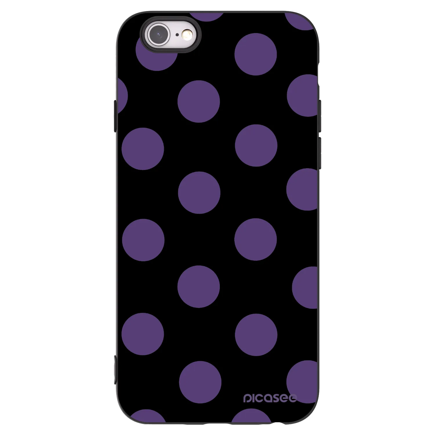 Picasee silikonový černý obal pro Apple iPhone 6/6S - Big flickers