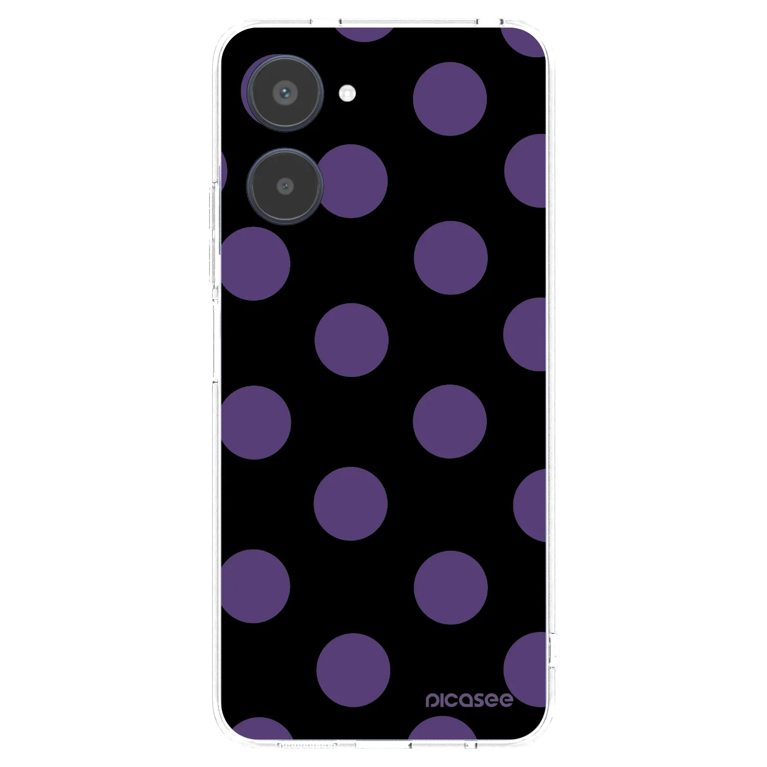 Picasee silikonový průhledný obal pro Realme 10 4G - Big flickers