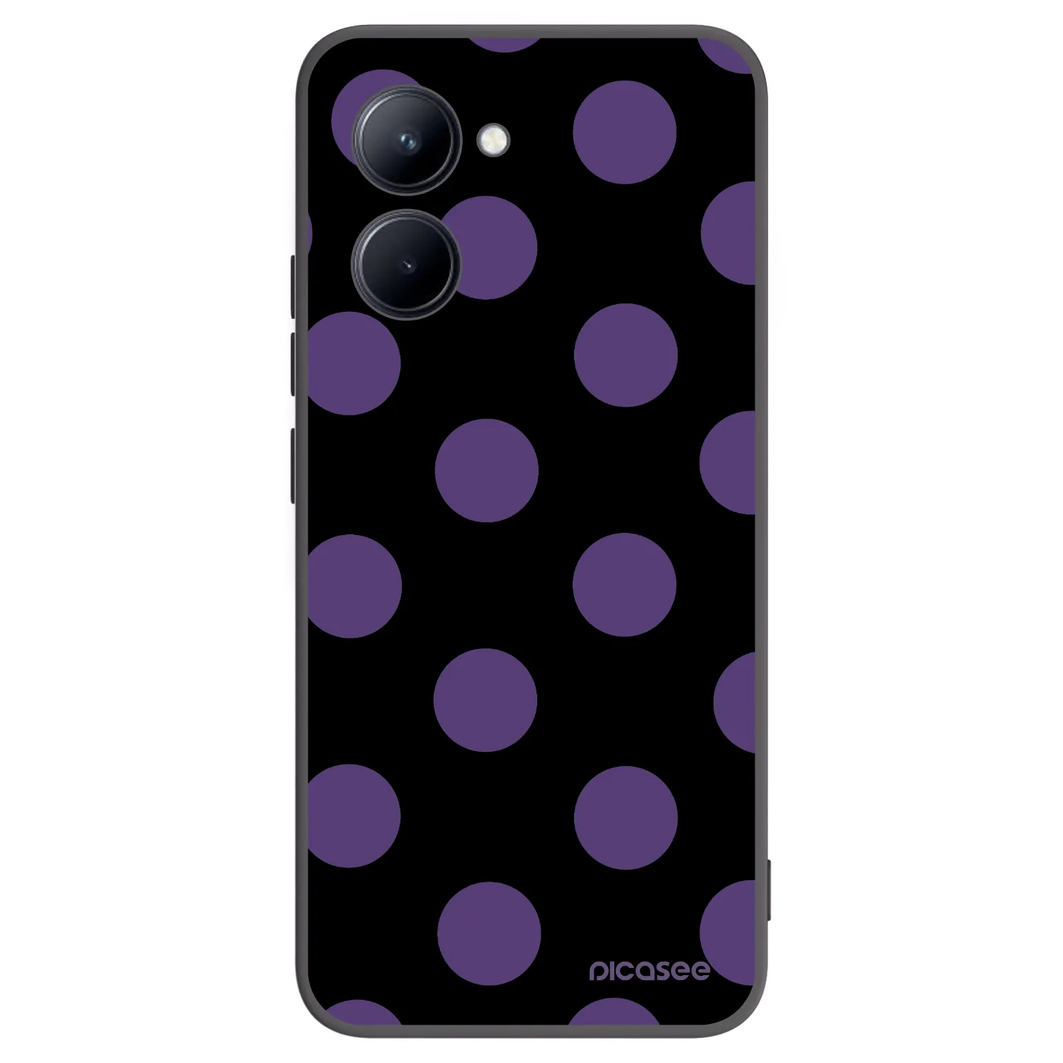 Picasee silikonový černý obal pro Realme C33 (2023) - Big flickers