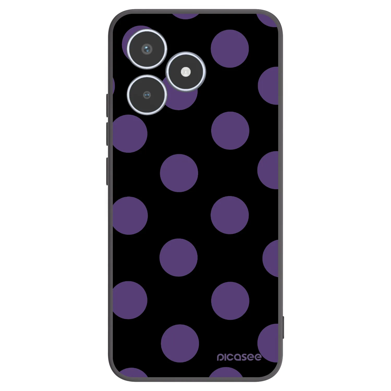 Picasee silikonový černý obal pro Realme C53 - Big flickers
