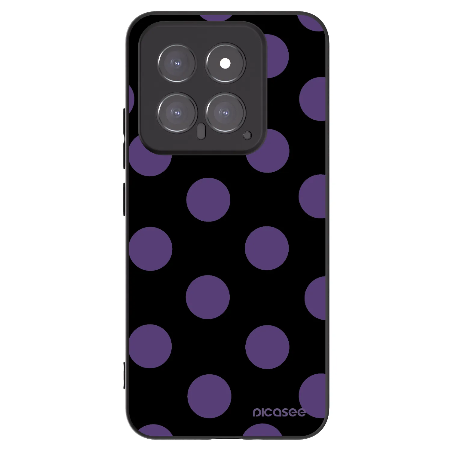 Picasee silikonový černý obal pro Xiaomi 14 - Big flickers