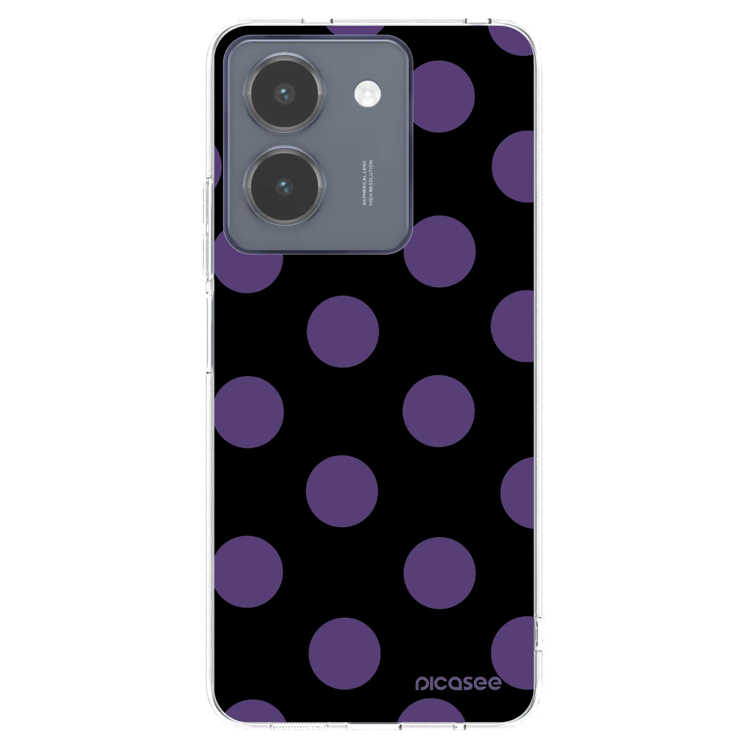 Picasee silikonový průhledný obal pro Vivo Y36 4G - Big flickers