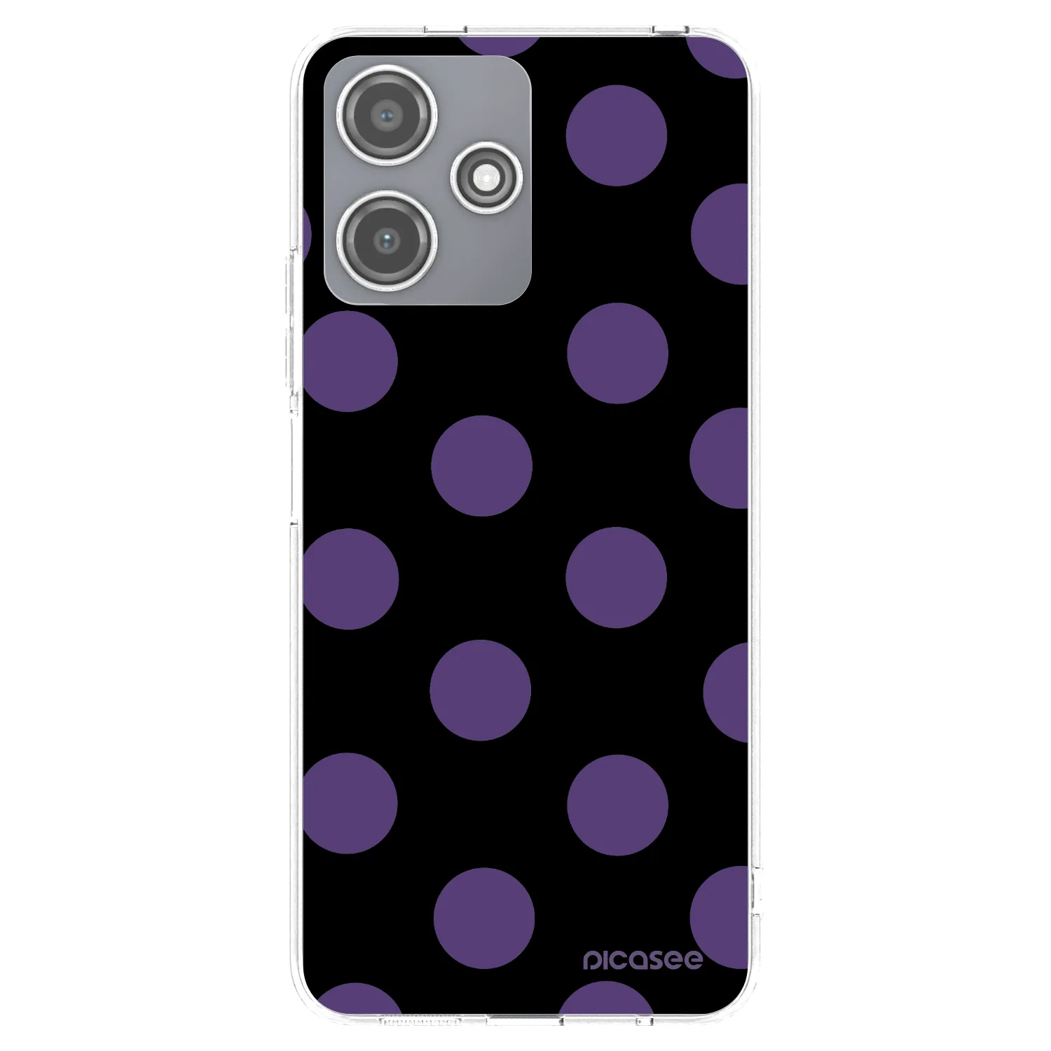 Picasee silikonový průhledný obal pro Xiaomi Redmi 12 5G - Big flickers