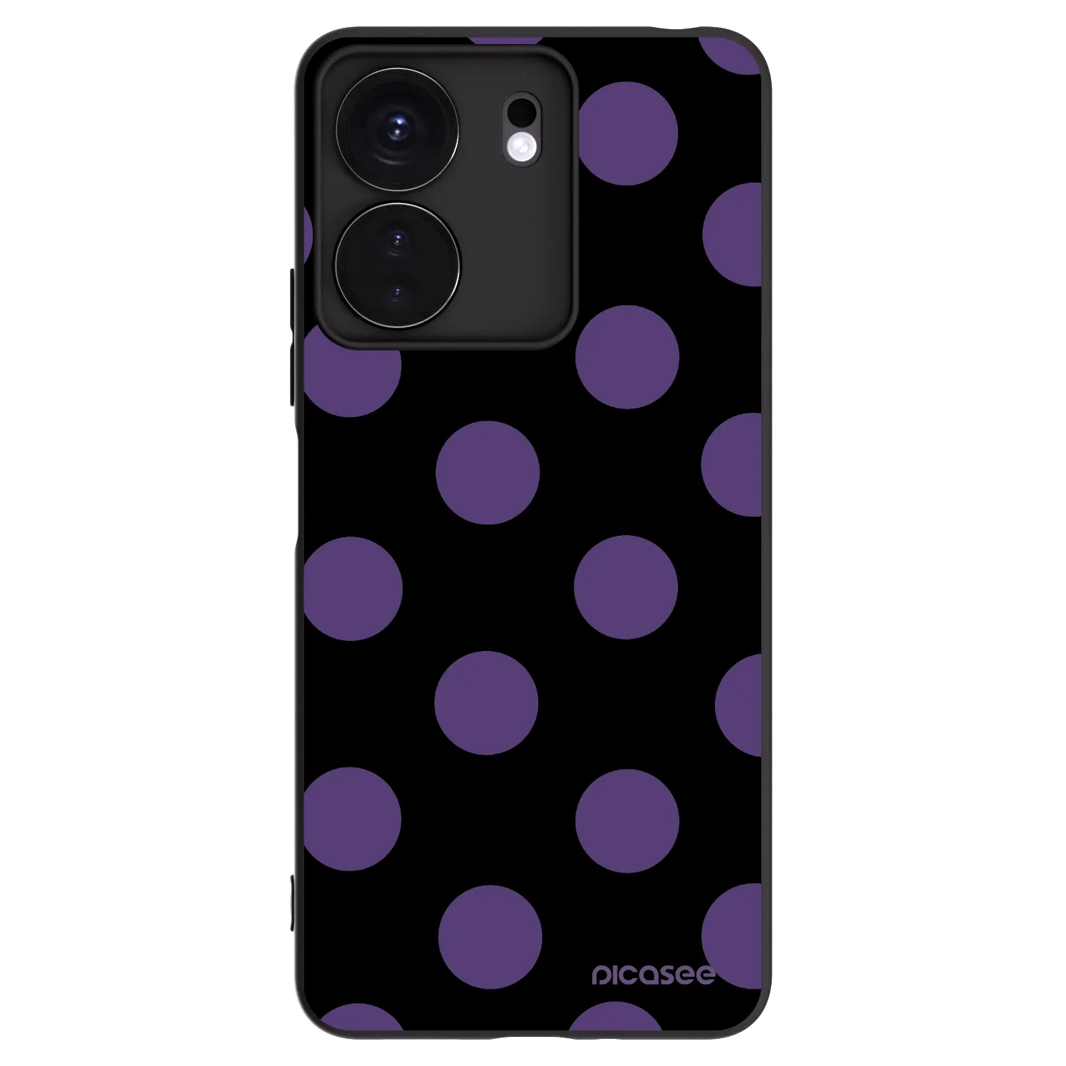 Picasee silikonový černý obal pro Xiaomi Redmi 13C 4G - Big flickers