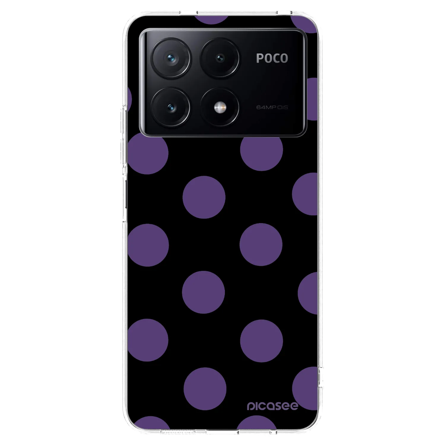 Picasee silikonový průhledný obal pro Xiaomi Poco X6 Pro - Big flickers