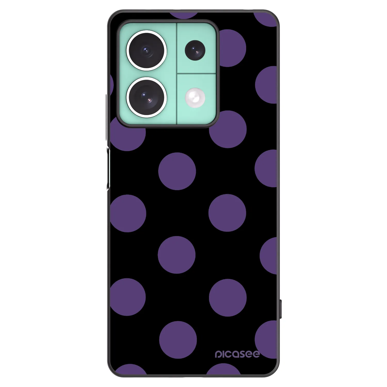 Picasee silikonový černý obal pro Xiaomi Redmi Note 13 5G - Big flickers