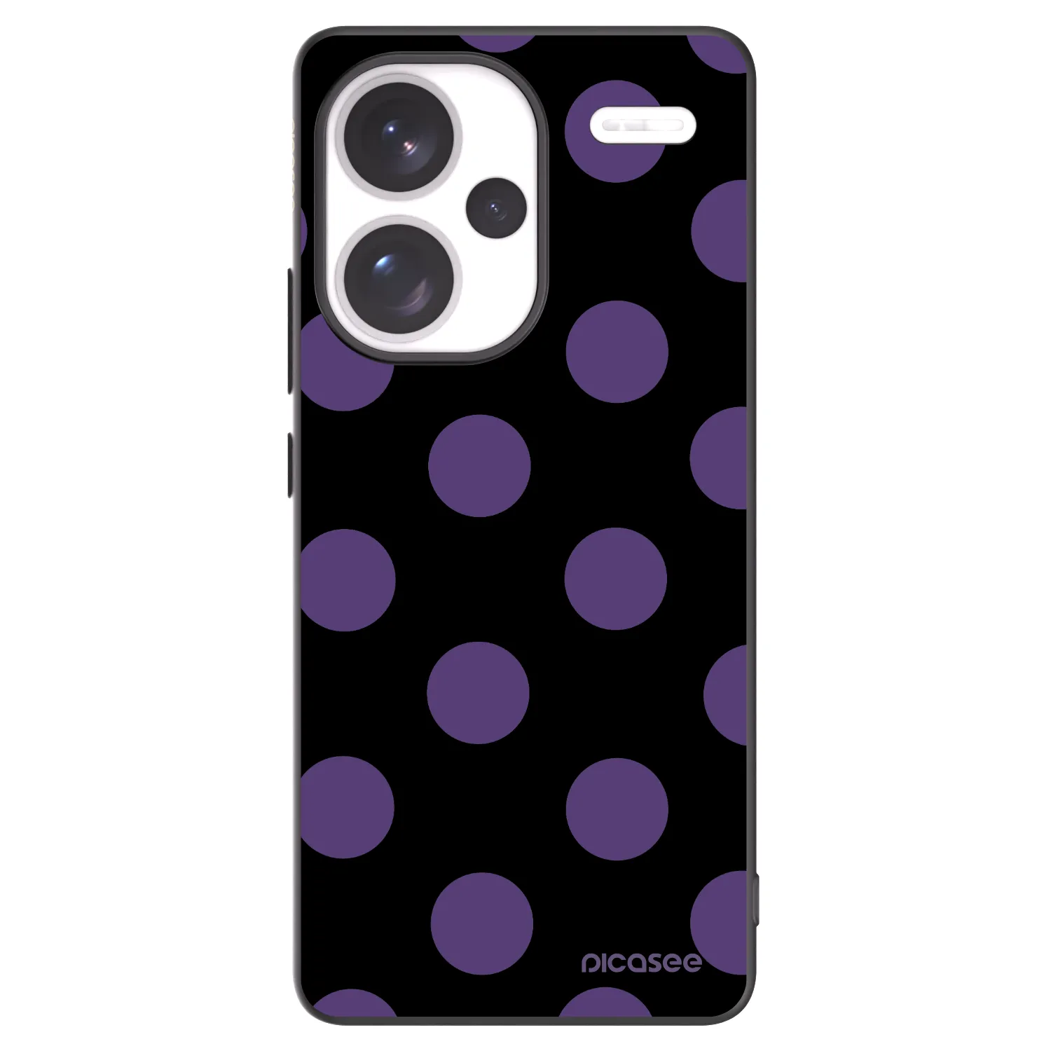 Picasee silikonový černý obal pro Xiaomi Redmi Note 13 Pro+ 5G - Big flickers