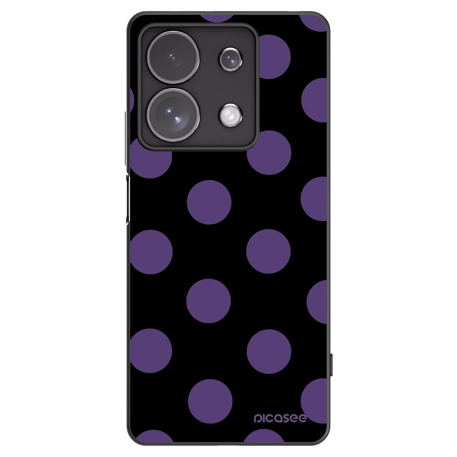 Picasee silikonový černý obal pro Xiaomi Redmi Note 13 Pro 4G - Big flickers