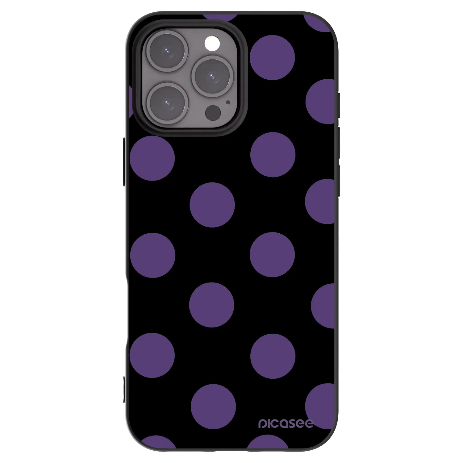 Picasee silikonový černý obal pro Apple iPhone 16 Pro Max - Big flickers