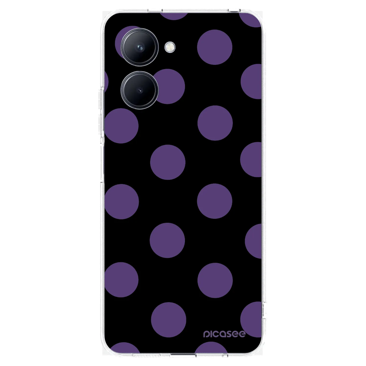 Picasee silikonový průhledný obal pro Realme C33 (2023) - Big flickers