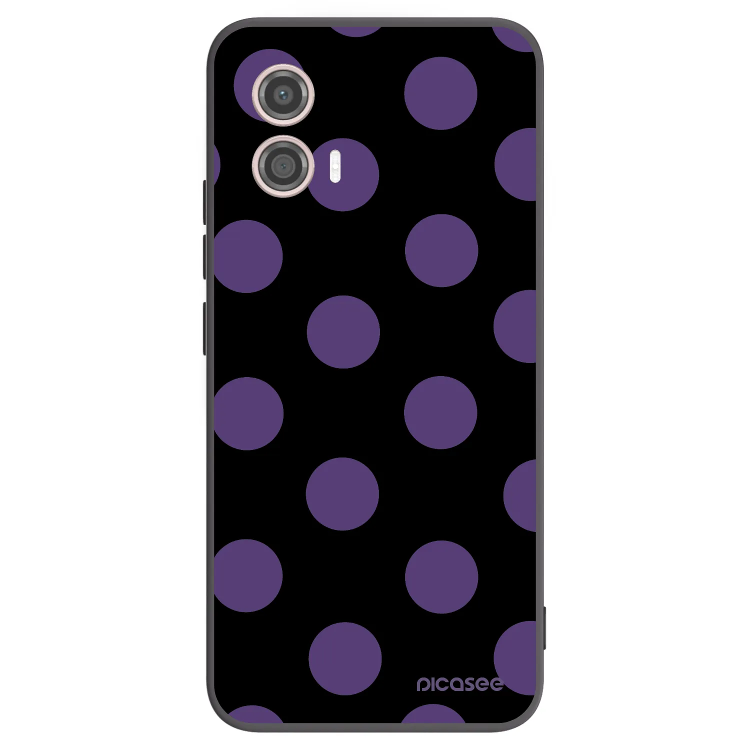 Picasee silikonový černý obal pro Motorola Moto G53 5G - Big flickers