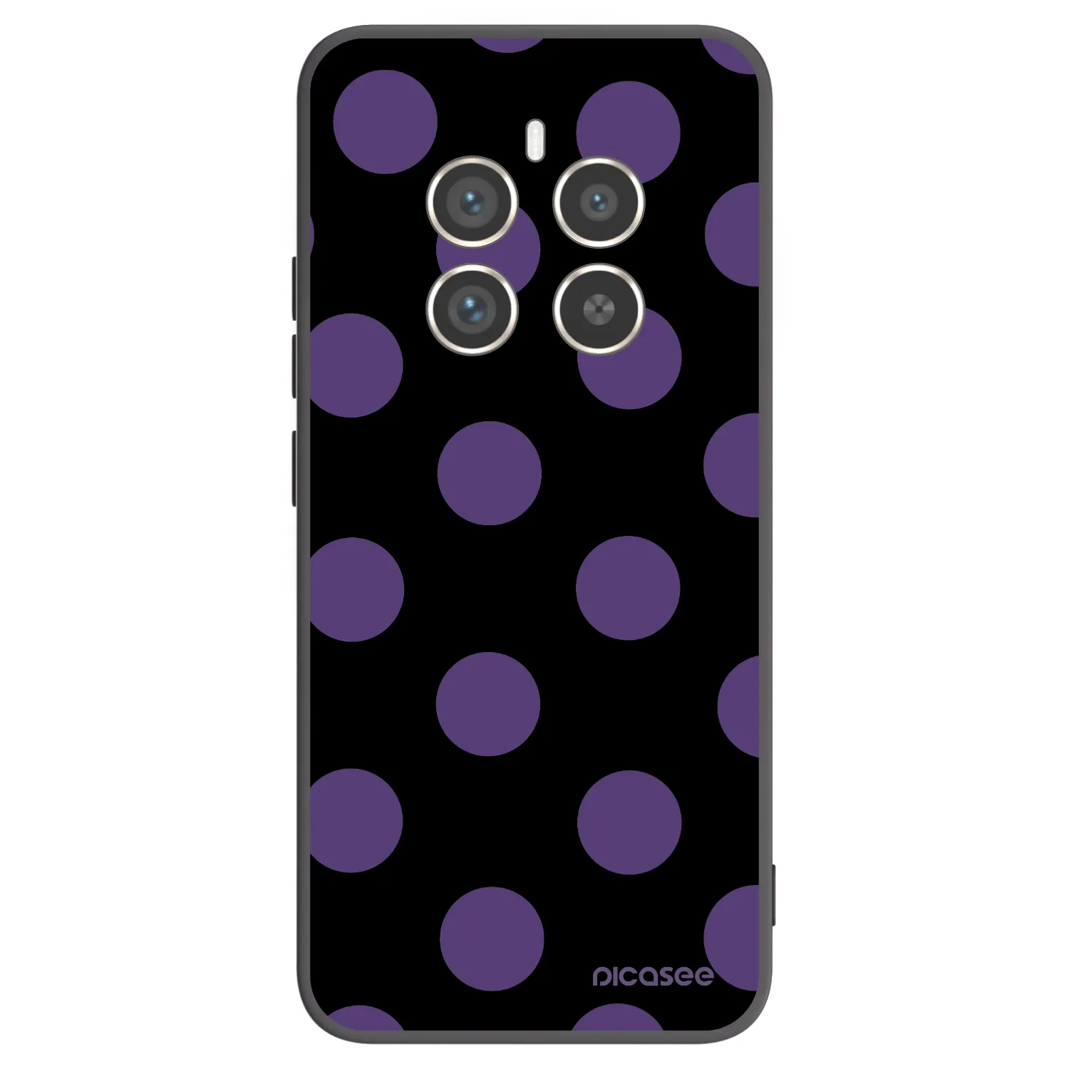 Picasee silikonový černý obal pro Realme 12 Pro 5G - Big flickers