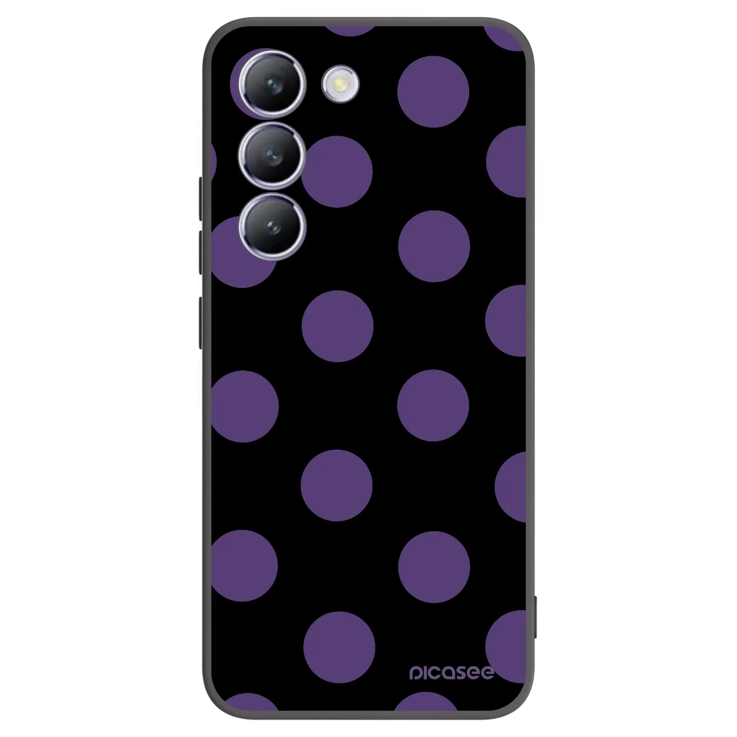 Picasee silikonový černý obal pro Vivo V40 SE 5G - Big flickers