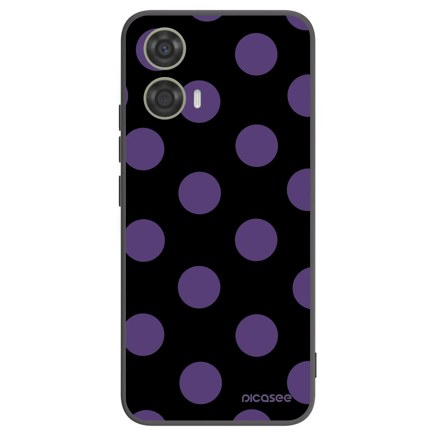 Picasee silikonový černý obal pro Motorola Moto G24 - Big flickers