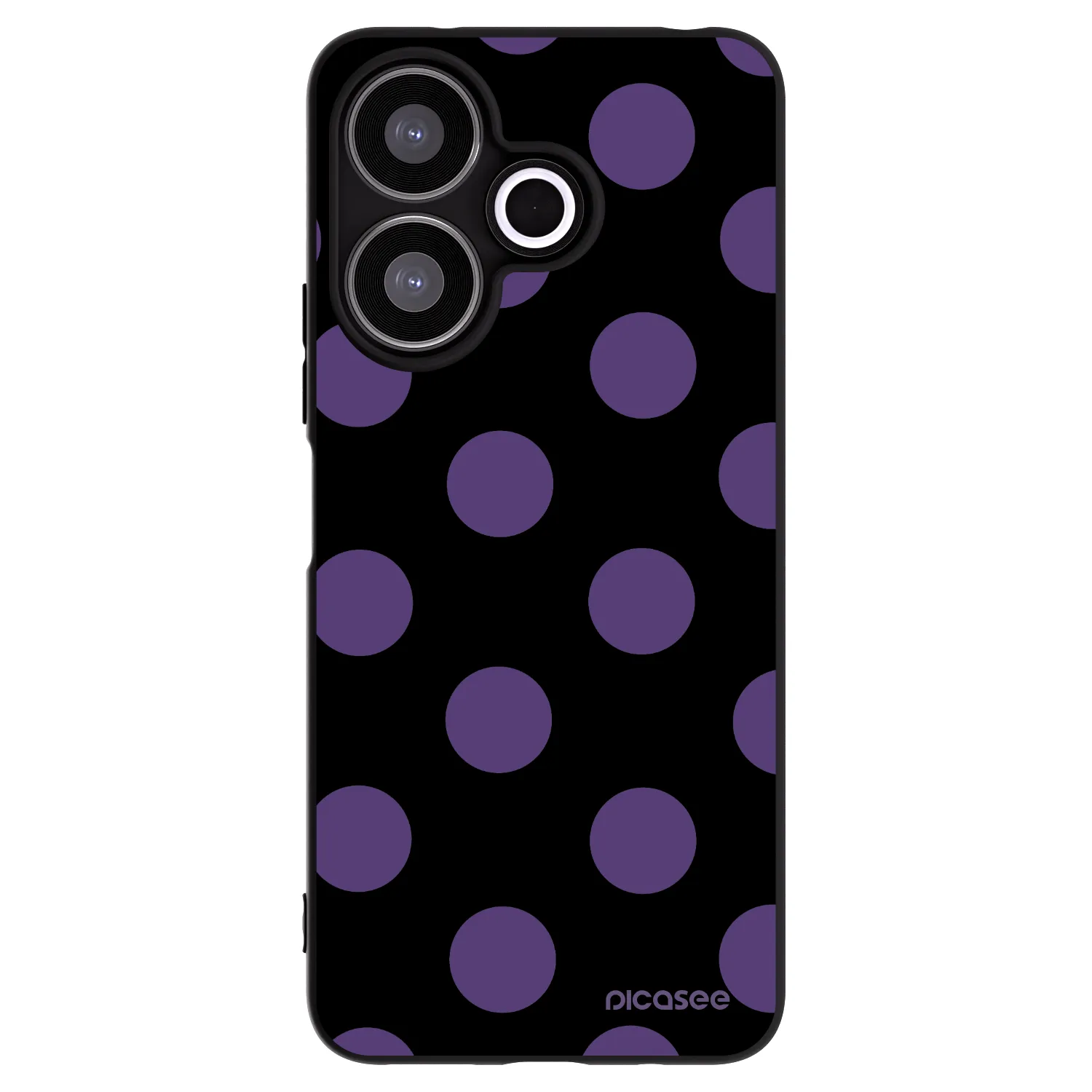 Picasee silikonový černý obal pro Xiaomi Redmi 13 4G - Big flickers