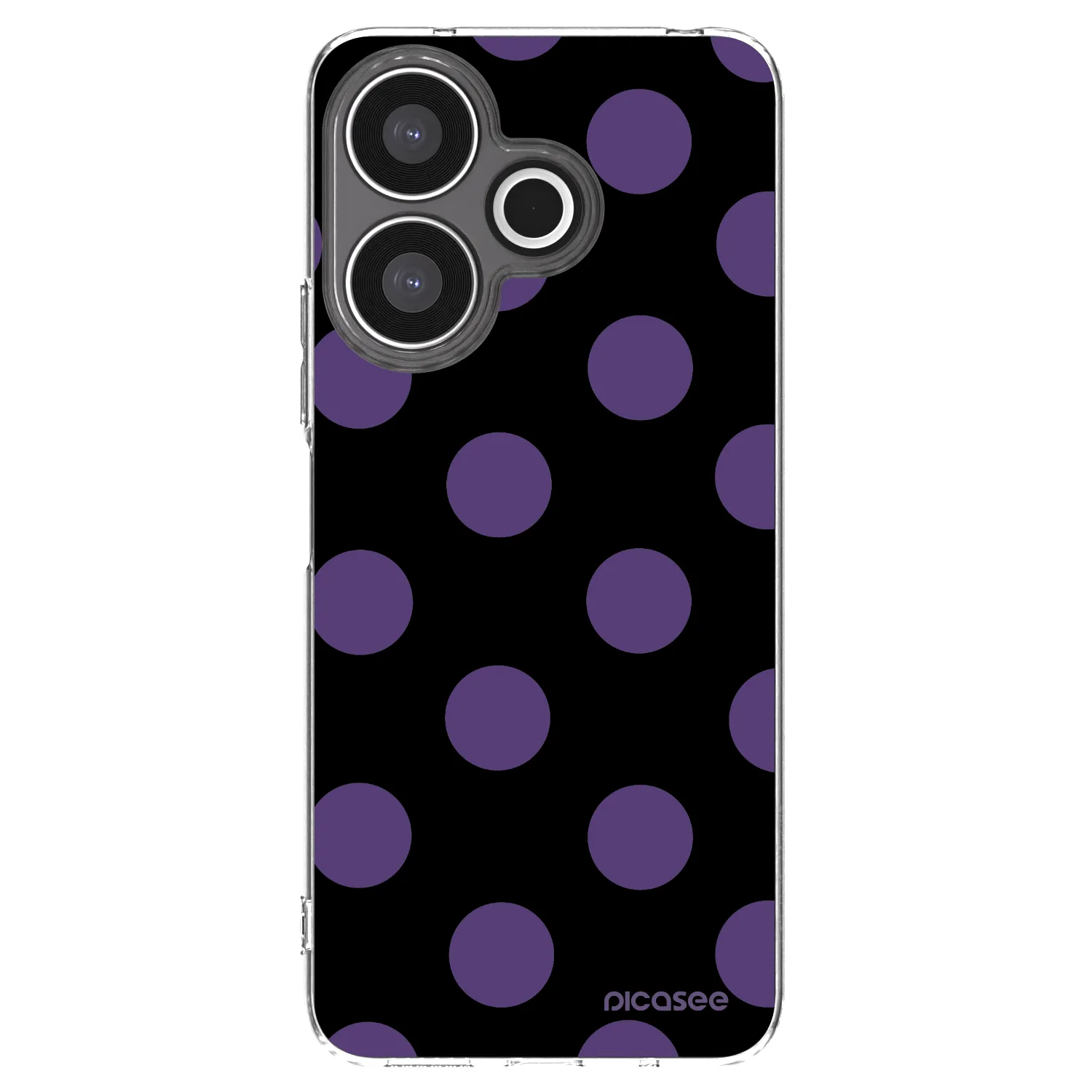 Picasee silikonový průhledný obal pro Xiaomi Redmi 13 4G - Big flickers