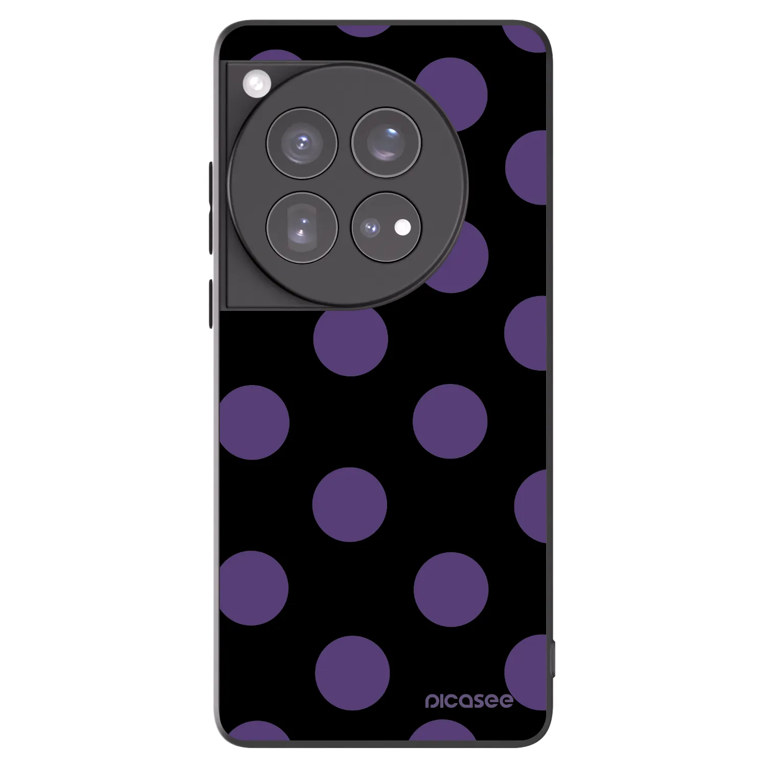Picasee silikonový černý obal pro OnePlus 12 5G - Big flickers