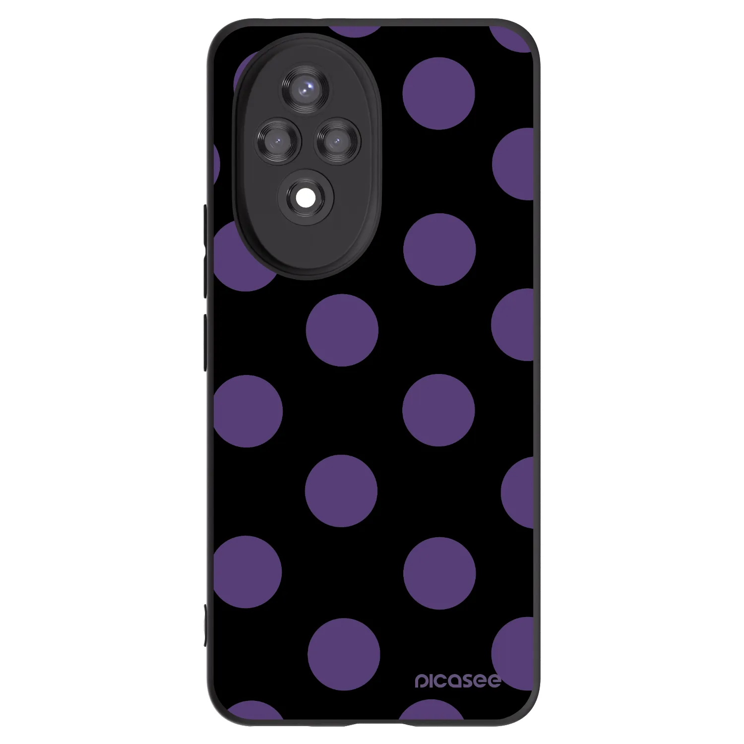 Picasee silikonový černý obal pro Honor 200 Pro 5G - Big flickers