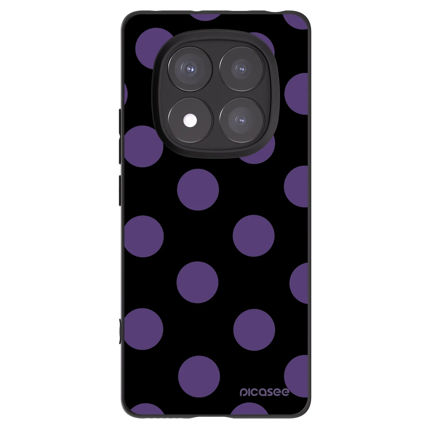 Picasee silikonový černý obal pro Xiaomi Redmi Note 14 Pro 5G - Big flickers