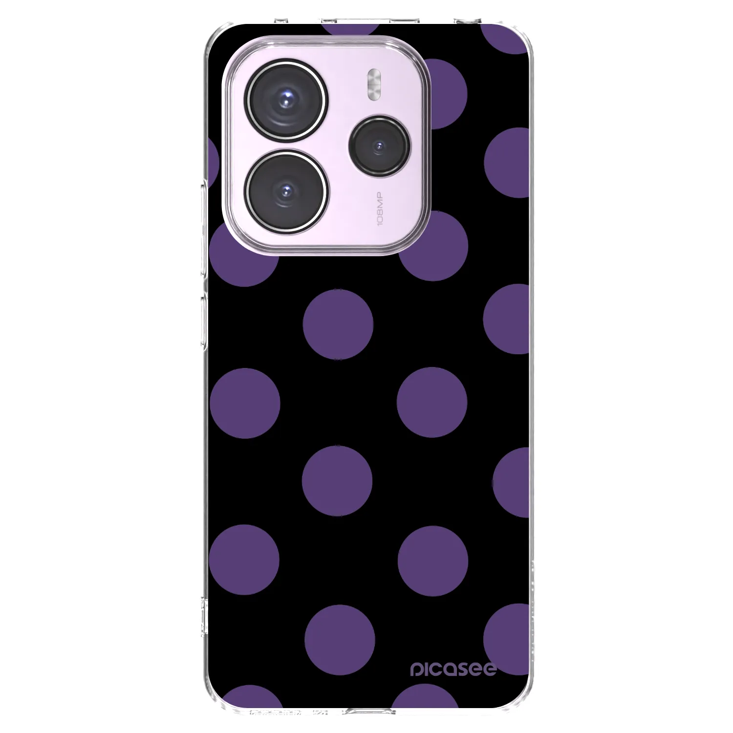 Picasee silikonový průhledný obal pro Xiaomi Redmi Note 14 5G - Big flickers