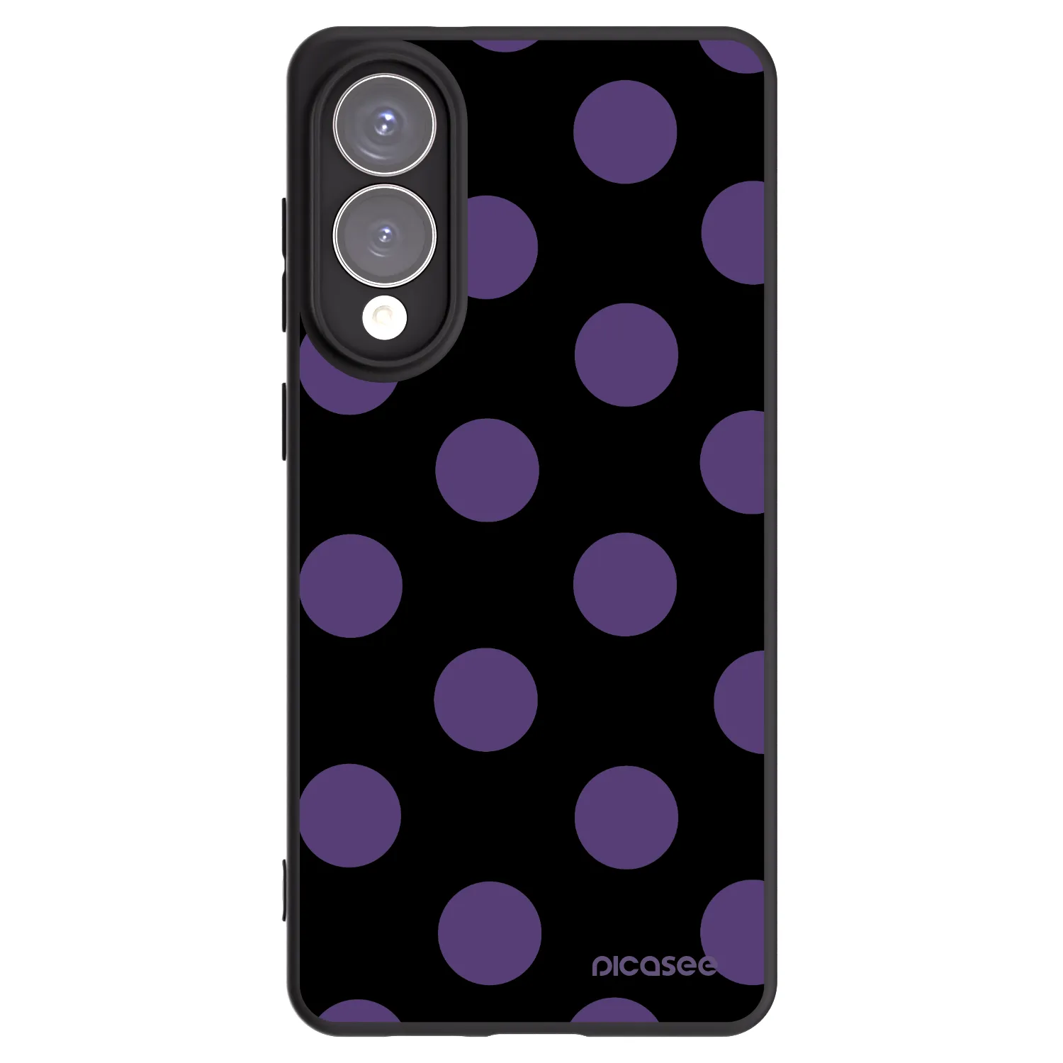 Picasee silikonový černý obal pro Samsung Galaxy S25 Edge 5G - Big flickers
