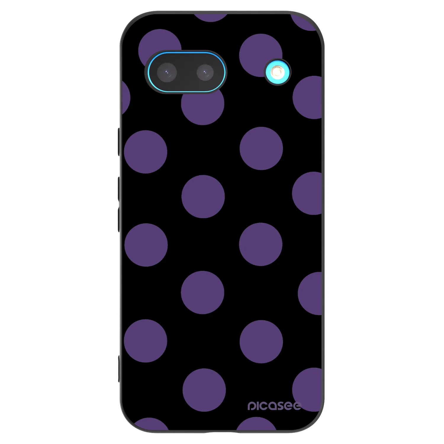 Picasee silikonový černý obal pro Google Pixel 8a - Big flickers