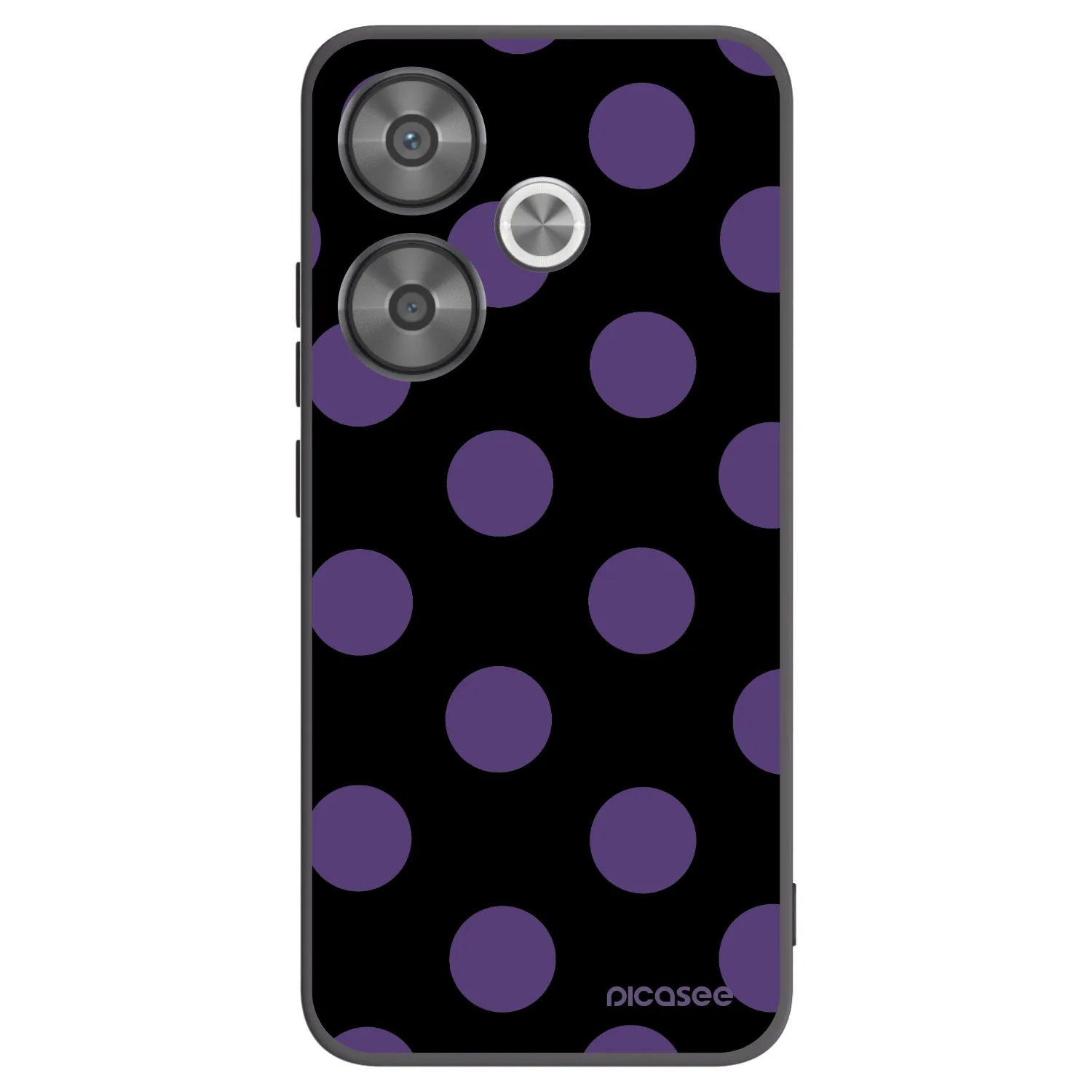 Picasee silikonový černý obal pro Xiaomi Poco F6 - Big flickers