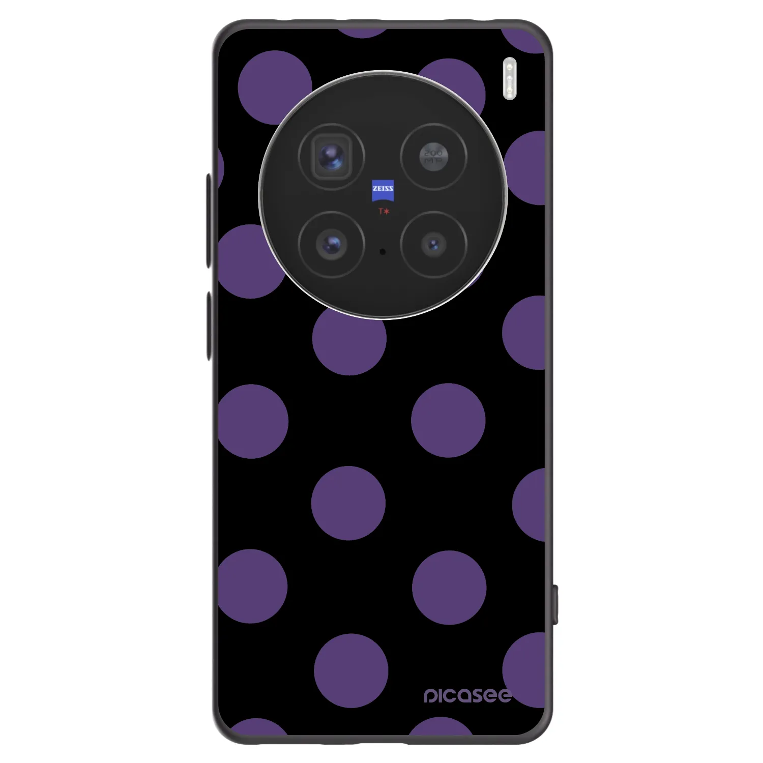 Picasee silikonový černý obal pro Vivo X200 Pro - Big flickers