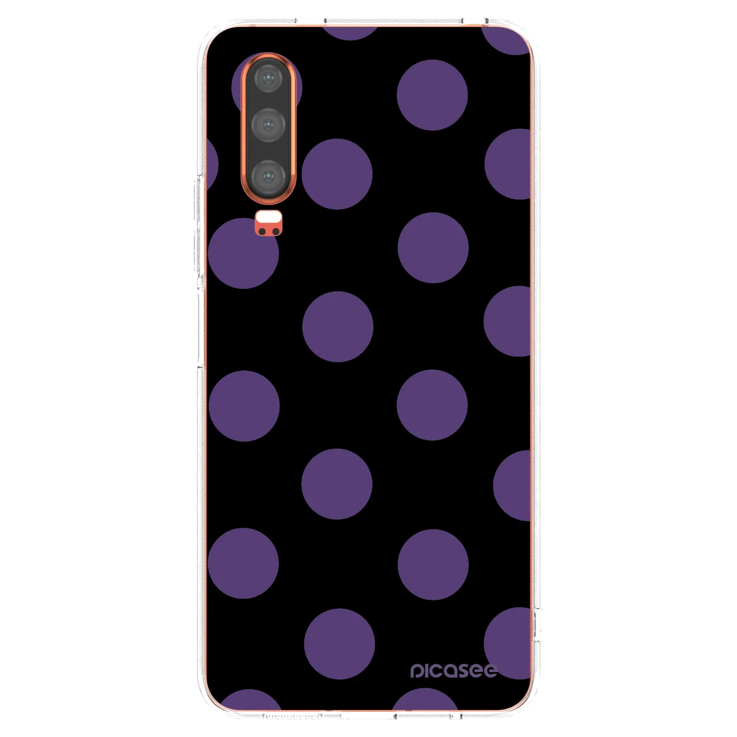 Picasee silikonový průhledný obal pro Huawei P30 - Big flickers