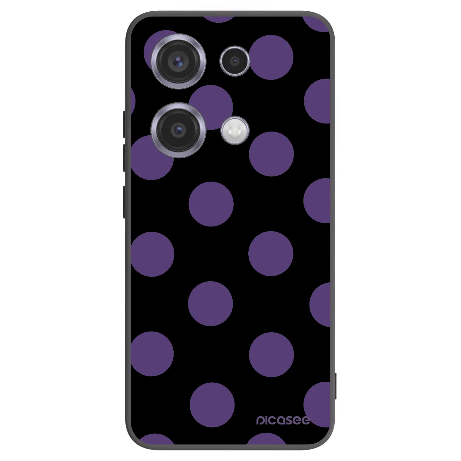 Picasee silikonový černý obal pro Xiaomi Redmi Note 14S - Big flickers