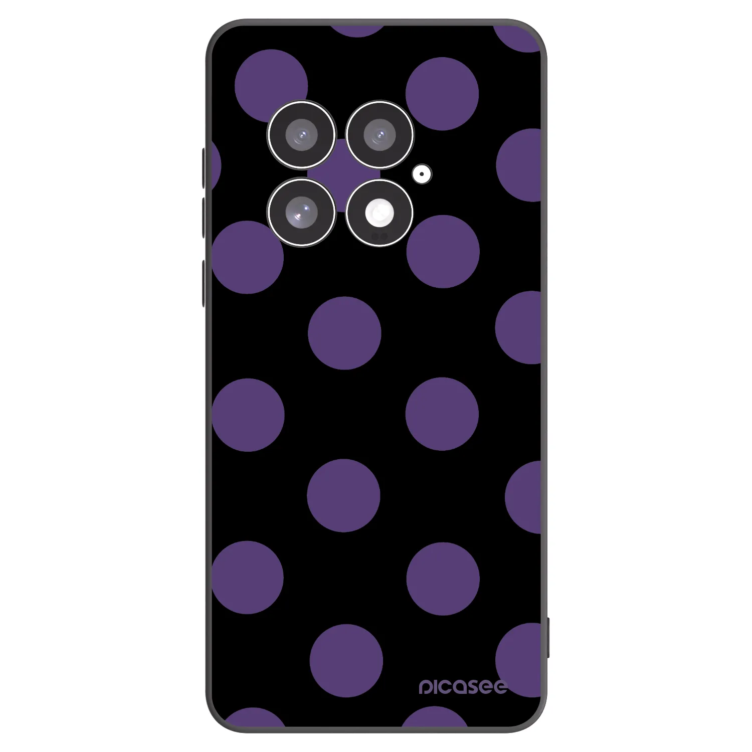 Picasee silikonový černý obal pro OnePlus 13 5G - Big flickers