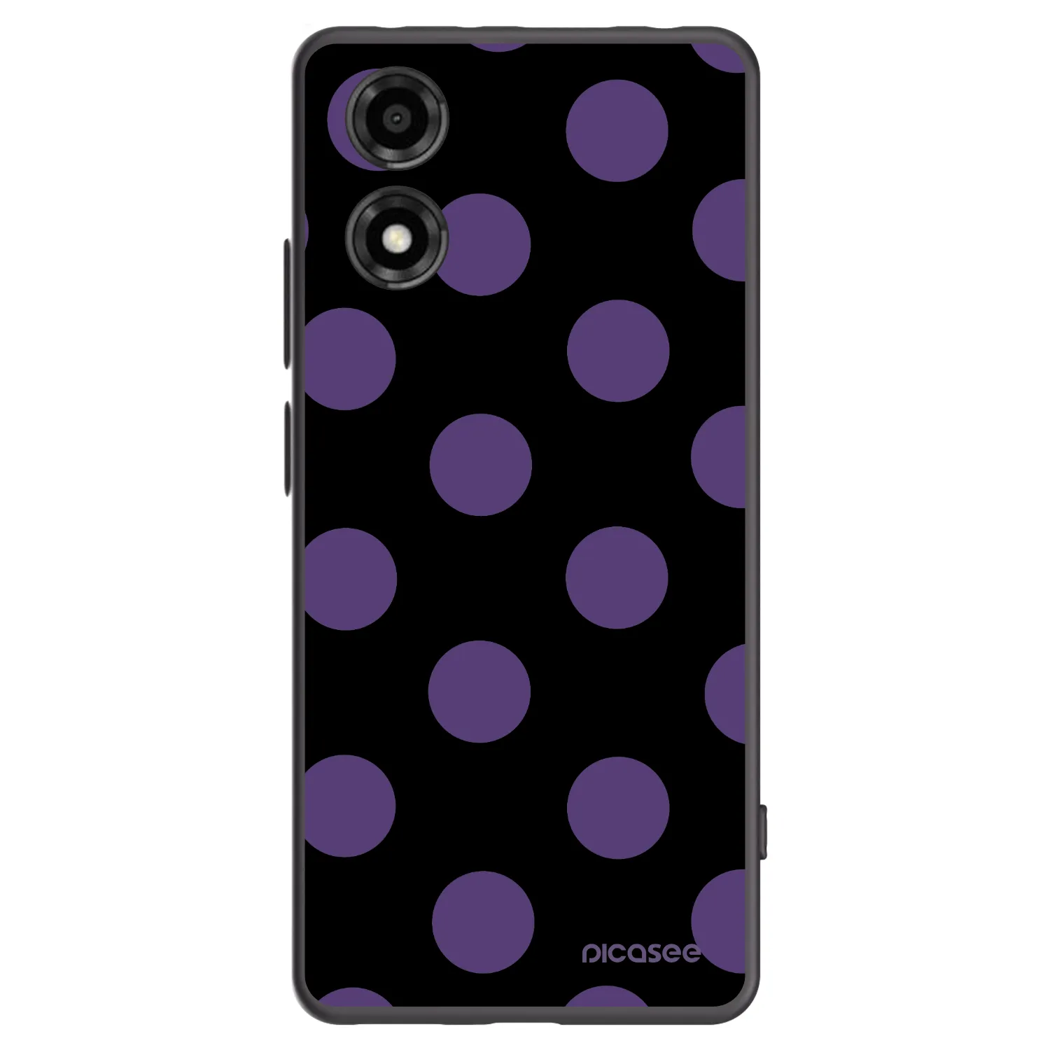 Picasee silikonový černý obal pro Motorola Moto E14 - Big flickers