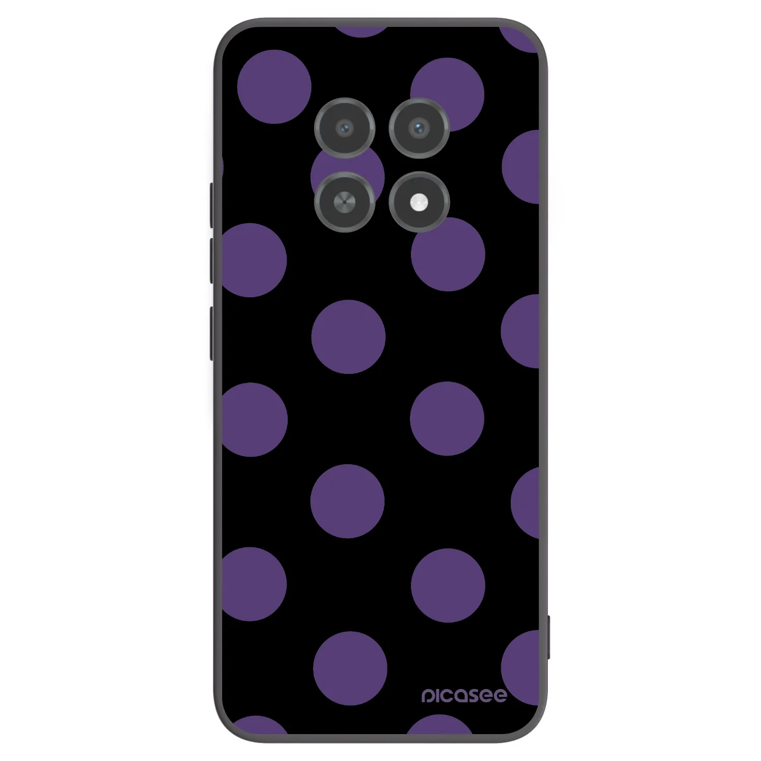 Picasee silikonový černý obal pro Realme 12X - Big flickers