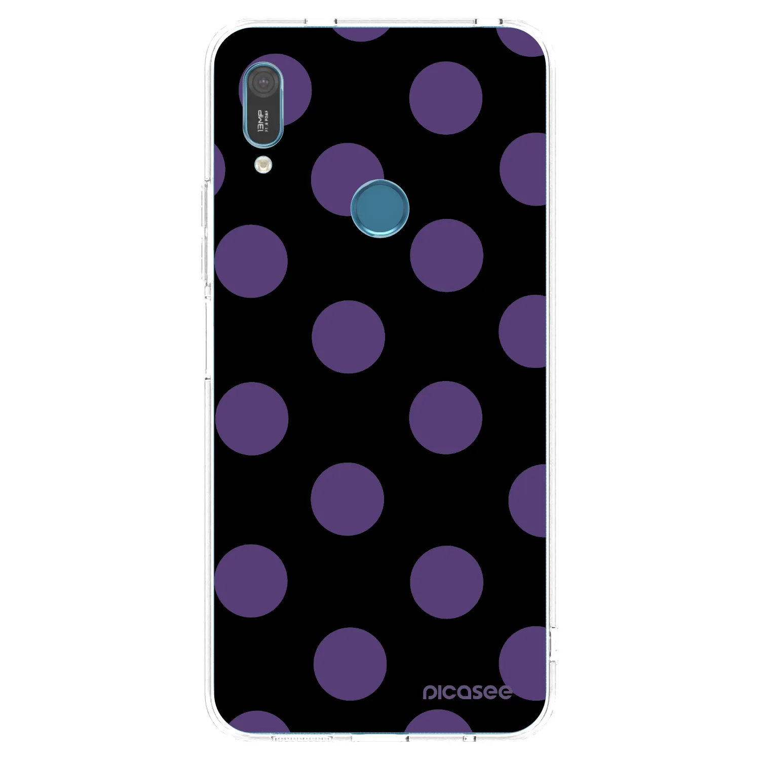Picasee silikonový průhledný obal pro Huawei Y6 2019 - Big flickers