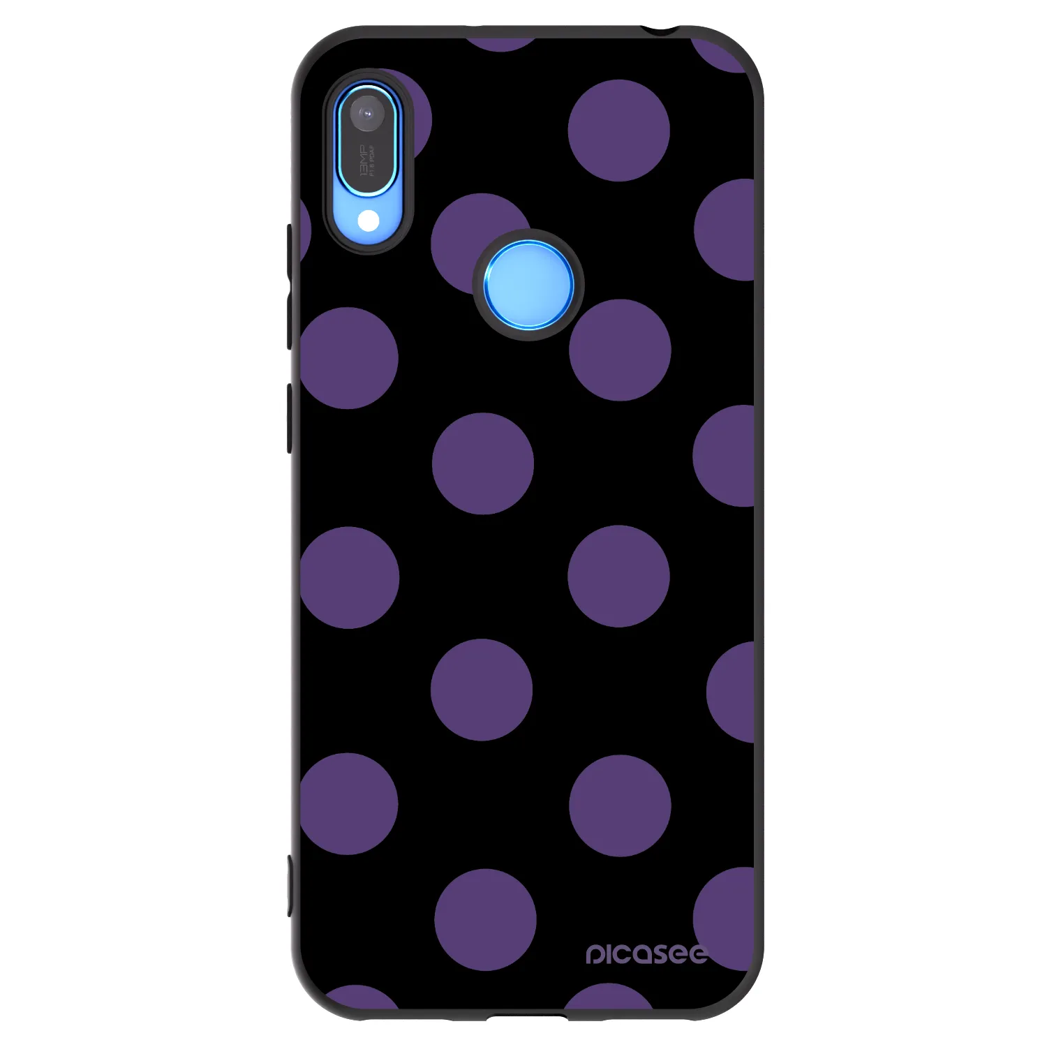 Picasee silikonový černý obal pro Huawei Y6 2019 - Big flickers