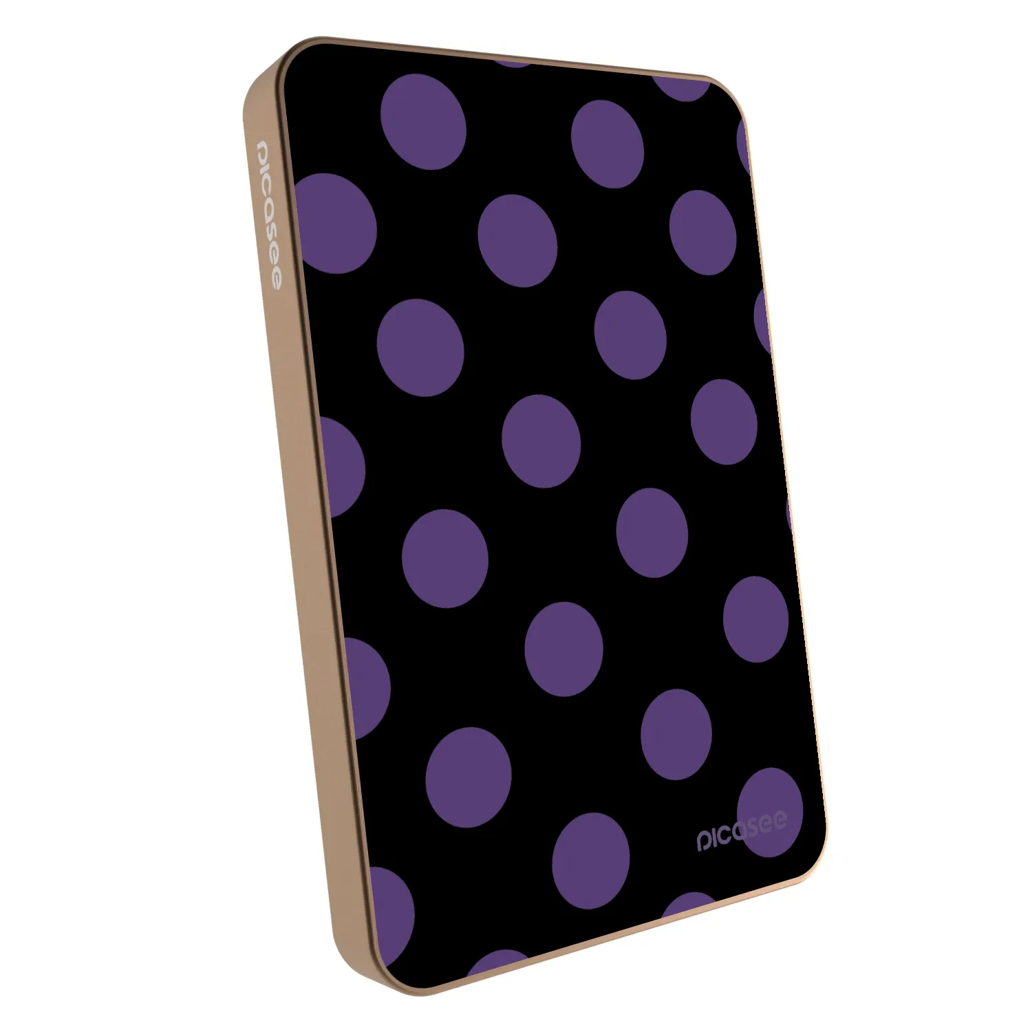 Picasee Powerbanka s MagSafe 5 000 mAh Zlatá - Big flickers