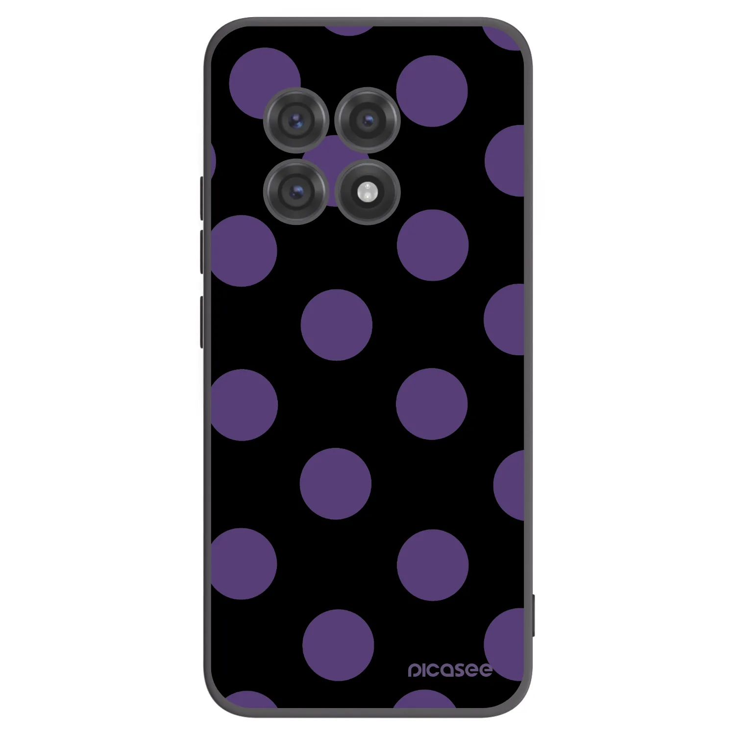 Picasee silikonový černý obal pro OnePlus 13R 5G - Big flickers