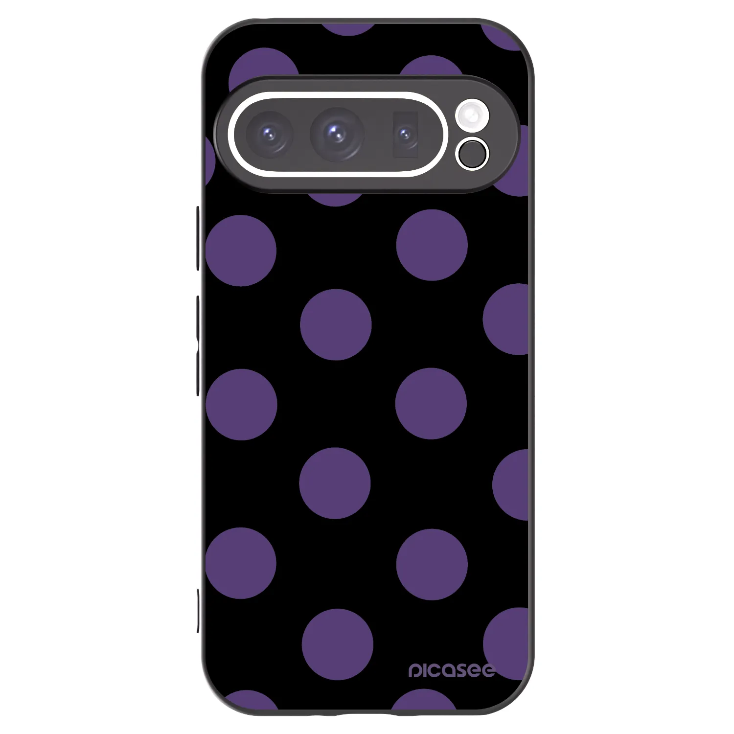 Picasee silikonový černý obal pro Google Pixel 9 Pro XL - Big flickers