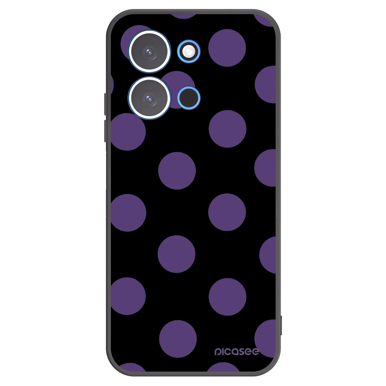 Picasee silikonový černý obal pro Xiaomi Redmi 15C 4G - Big flickers