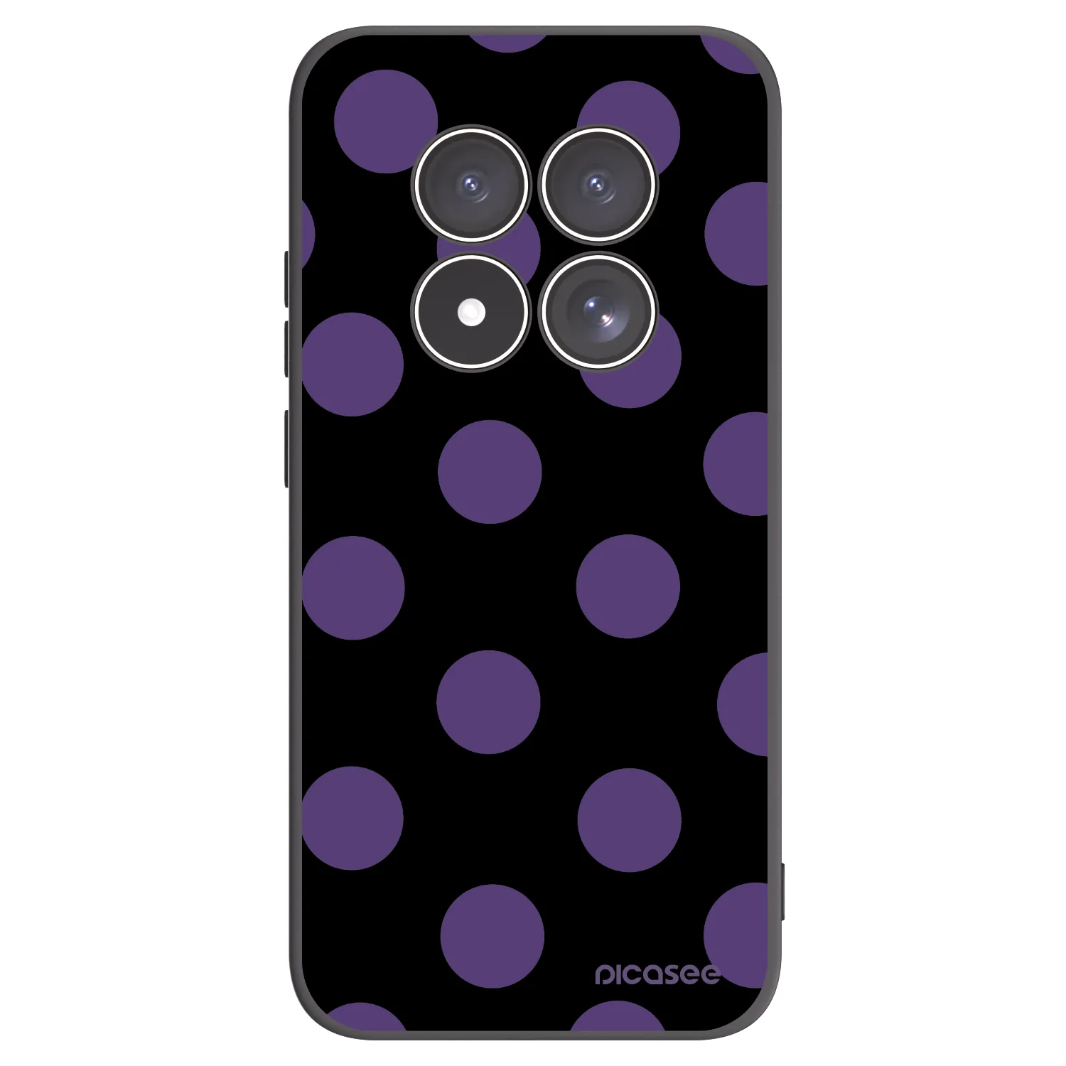 Picasee silikonový černý obal pro Xiaomi Redmi Note 15 Pro 4G - Big flickers