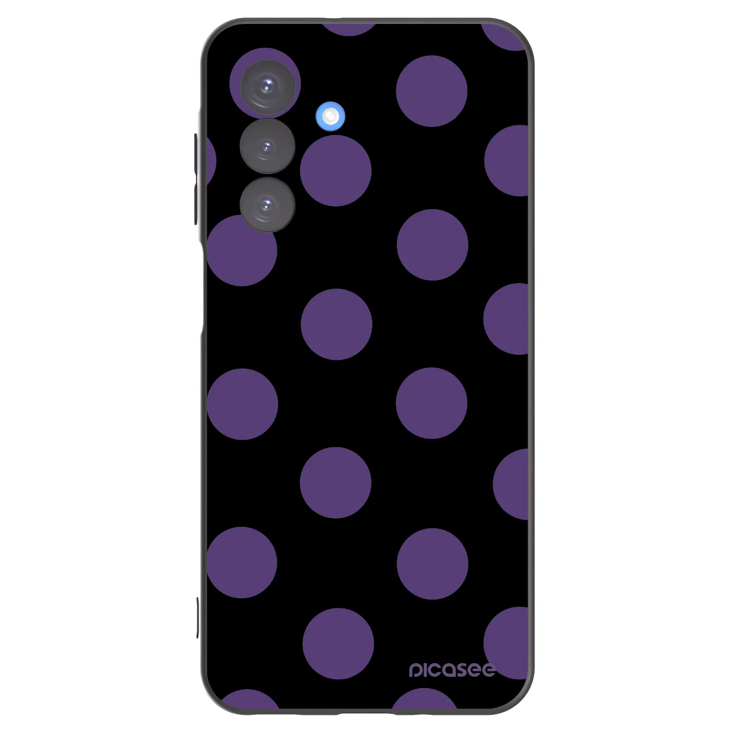 Picasee silikonový černý obal pro Samsung Galaxy A17 5G - Big flickers