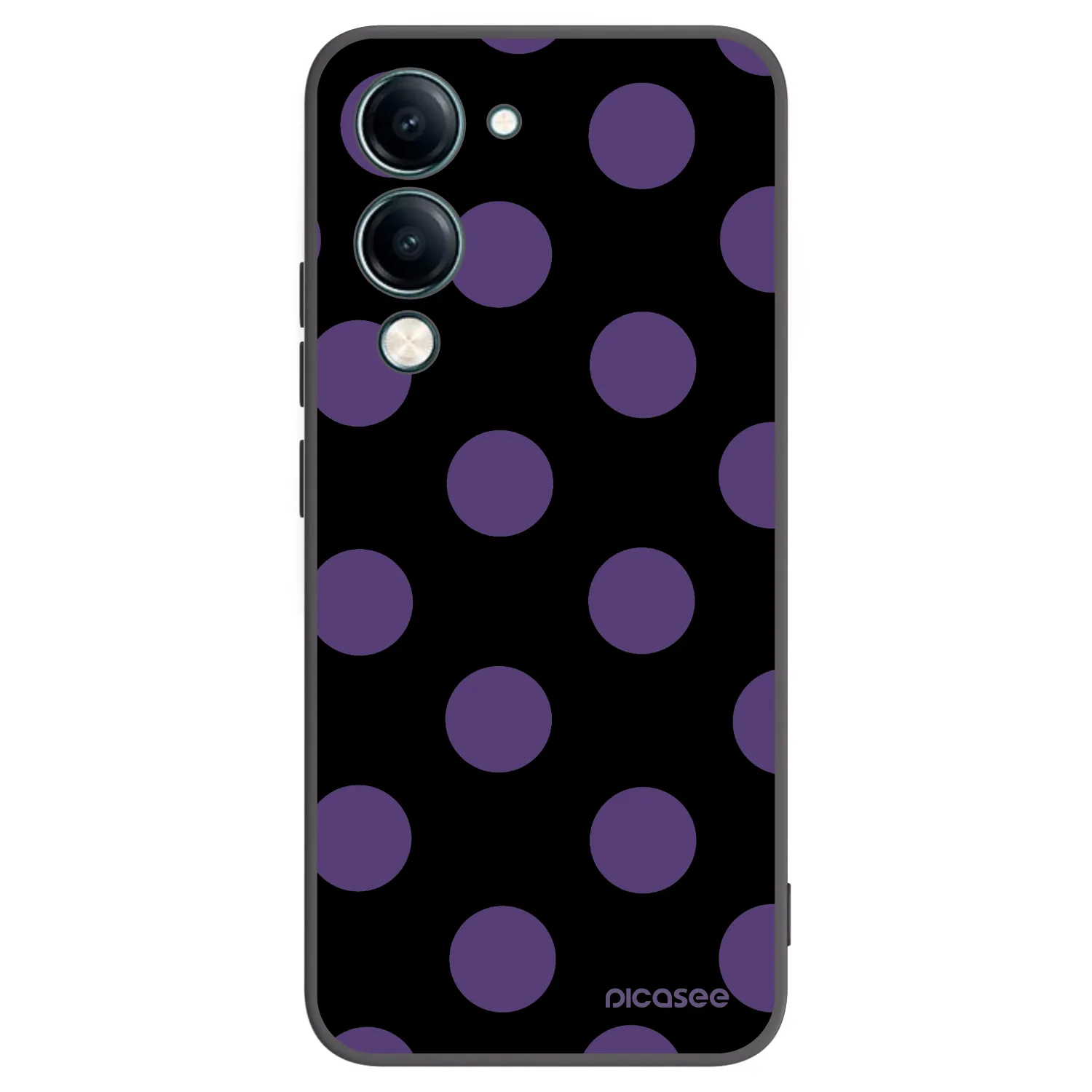 Picasee silikonový černý obal pro Vivo Y29s 5G - Big flickers