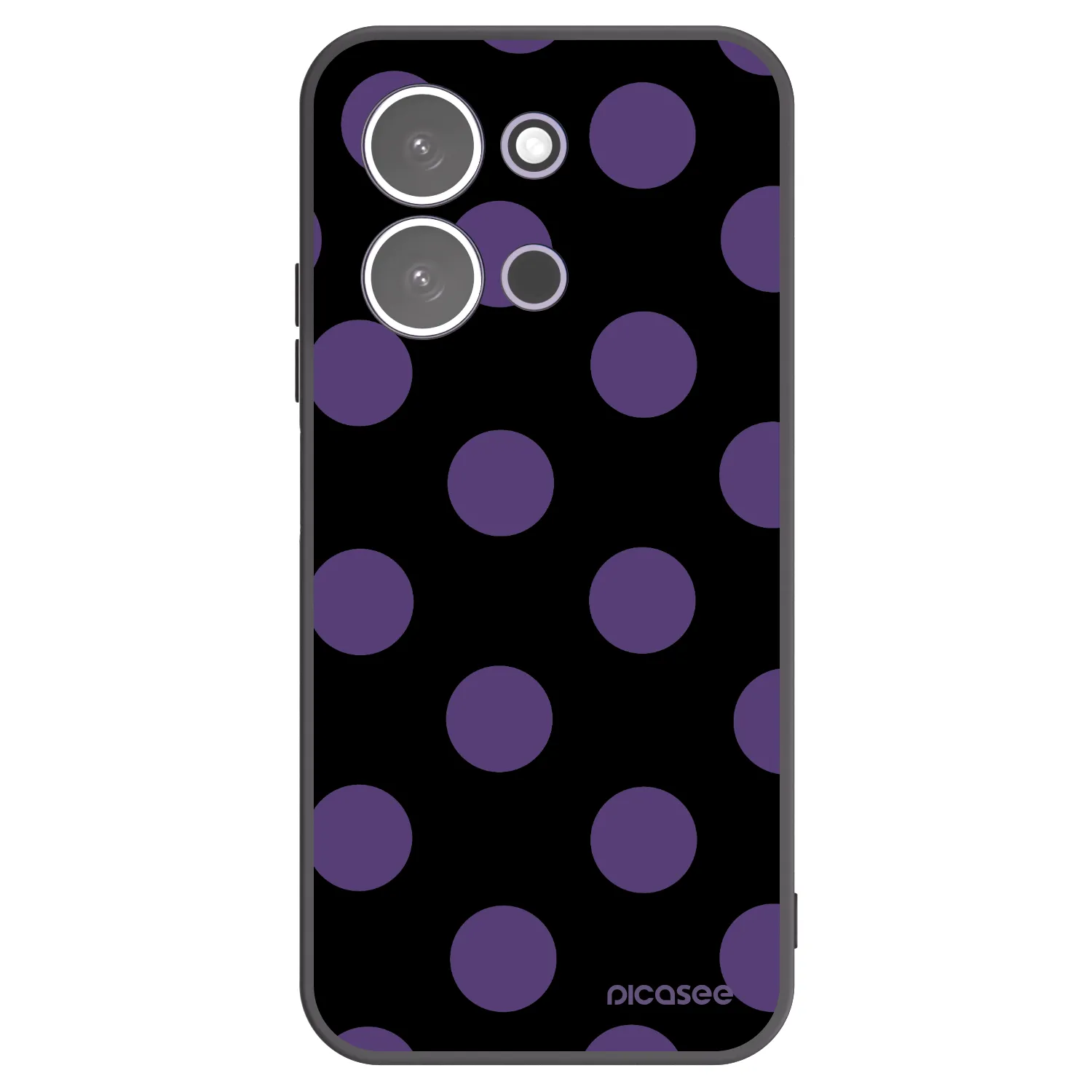 Picasee silikonový černý obal pro Xiaomi Redmi 15C 5G - Big flickers