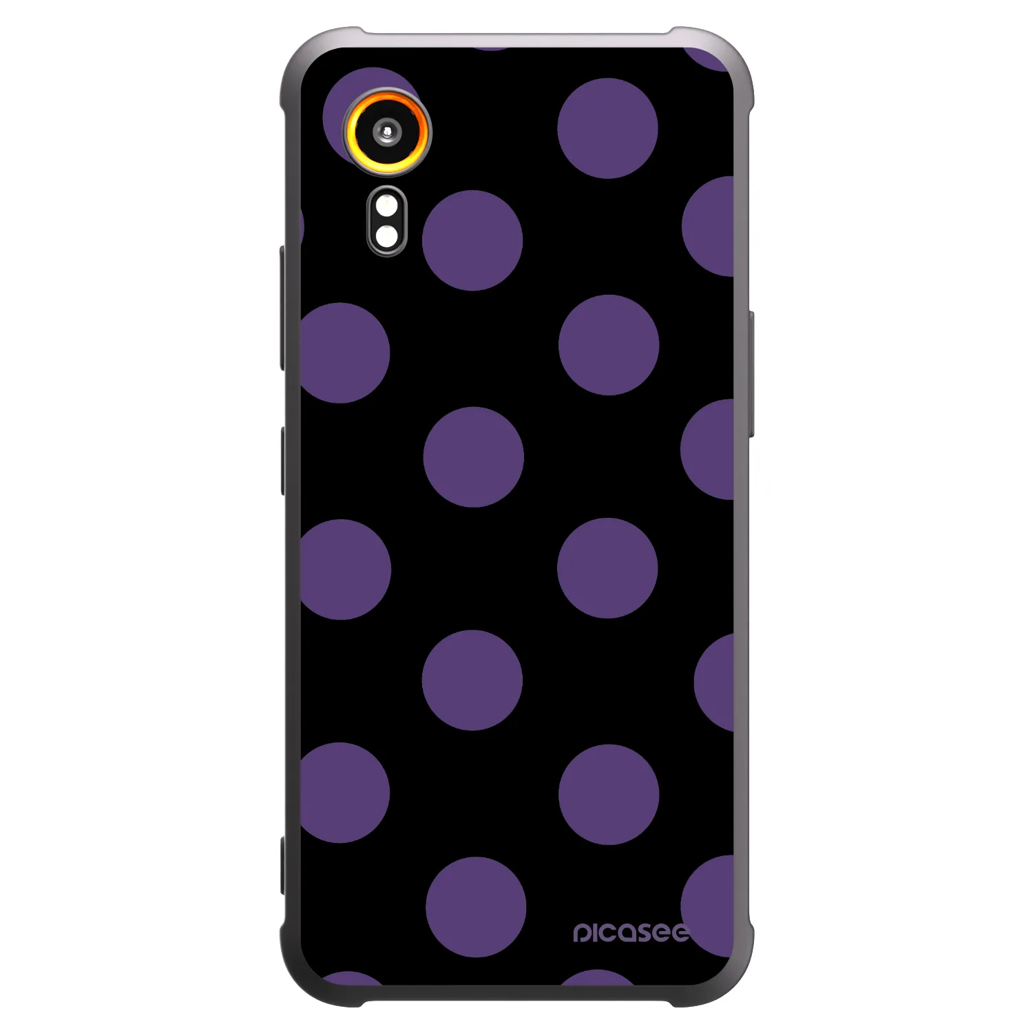Picasee silikonový černý obal pro Samsung Galaxy XCover 7 - Big flickers