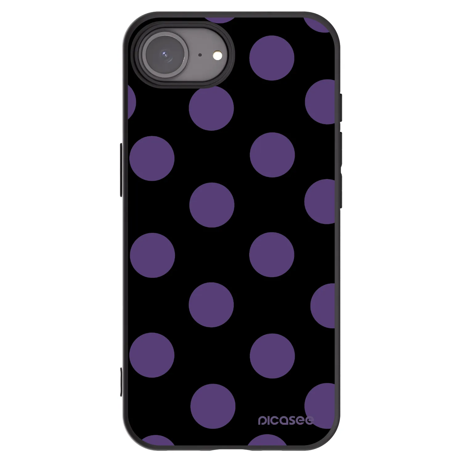 Picasee silikonový černý obal pro Apple iPhone 17e - Big flickers