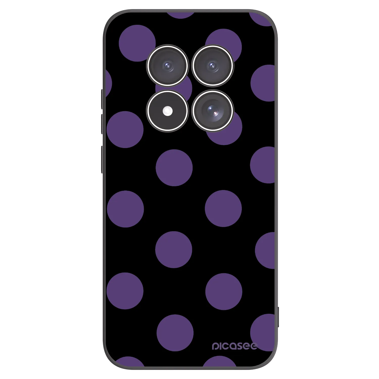 Picasee silikonový černý obal pro Xiaomi Redmi Note 15 Pro 5G - Big flickers