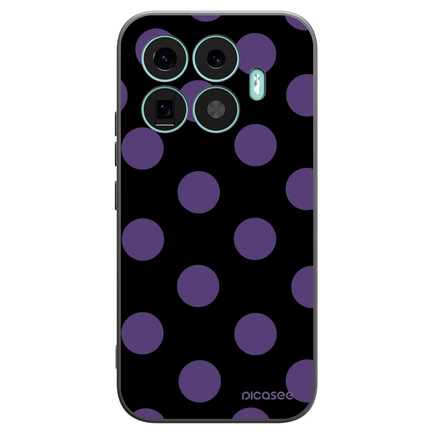 Picasee silikonový černý obal pro Xiaomi 17T - Big flickers